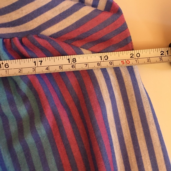 VTG Retro Striped Full Length Night Gown - Picture 5 of 15